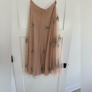 Anthropologie Tulle and Silk Skirt